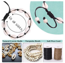 Load image into Gallery viewer, Natural Cowrie Shell Anklet Or Bracelet - Black
